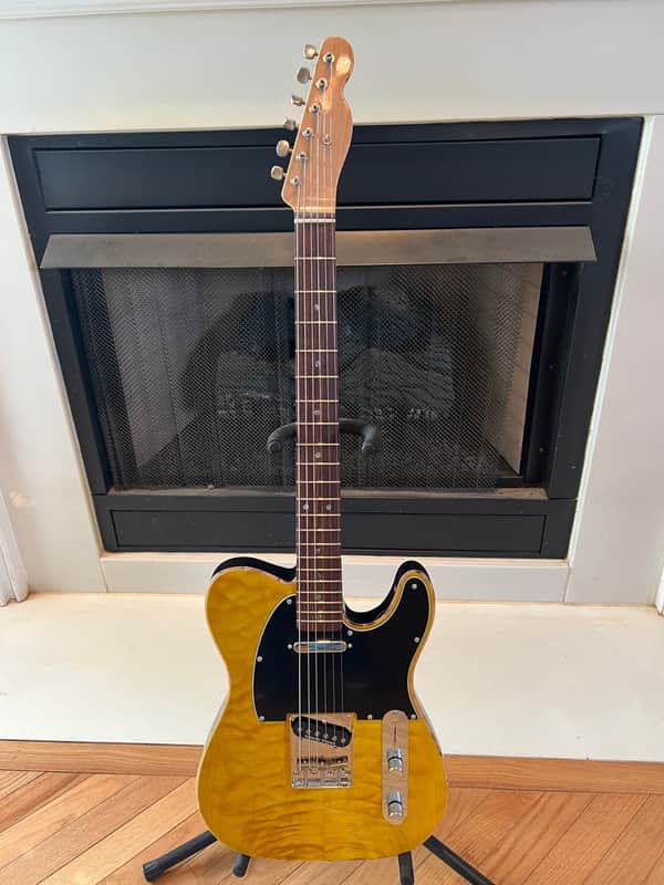 Ziegenfus Custom Guitars T-Type 2023 - Lemon Yellow Stain image 1