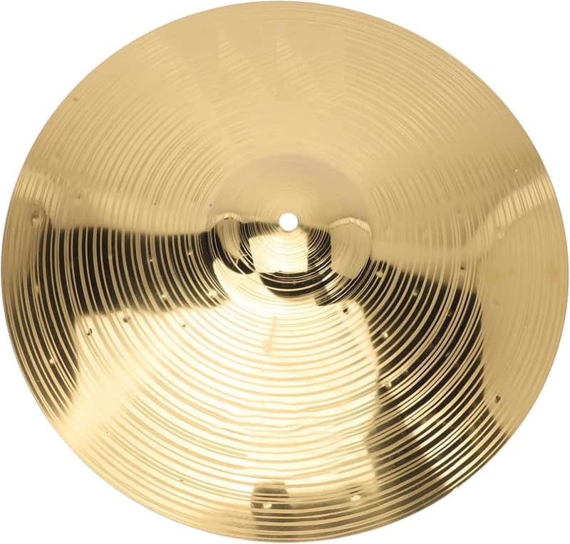 Timbales 16 Crash Cymbals, Brass Cymbals Drum Set Percussion Cymbals for Beginners and Students, 40 cm Cymbal Pack Cymbal Pack image 1