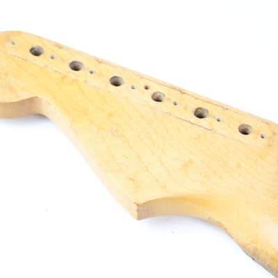 RARE 1963 Vintage Fender Stratocaster Neck Maple Brazilian Rosewood Clay Inlays Strat USA 1960s L-Series Pre-CBS image 17
