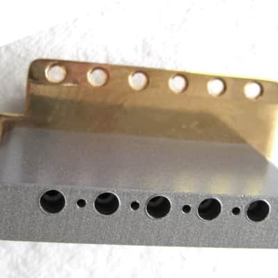 Fender® Am Vintage Gold Bridge Assembly~BRIDGE ONLY~2 3/16"~USA~Open Box~ New image 3