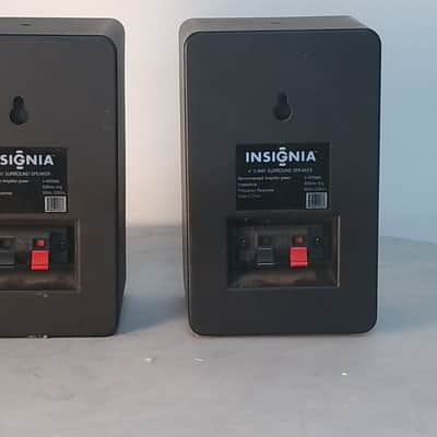 Insignia 4" 3-Way Surround Speaker 4in Surround Speakers Pair Bookshelf Home Aud image 3