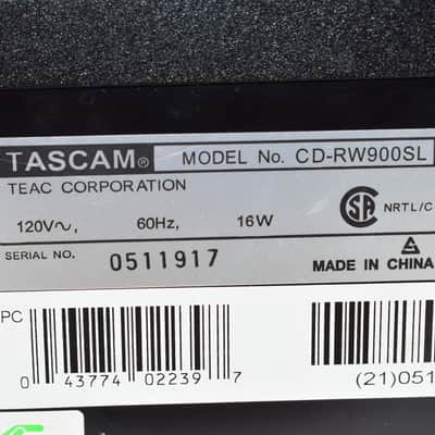 TASCAM CD-RW900SL Slot-loading CD Recorder image 11