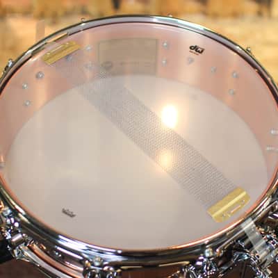 DW 4x14 Collector's Polished Copper Snare Drum - DRVP0414SPC image 5