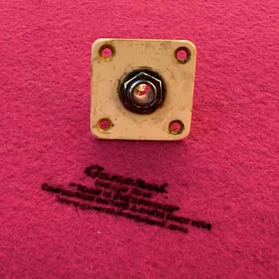 General Vintage Tone Vintage Original Specs 1954 - 1956 output Jack plate for Les Paul®️ CAB “ Cellulose Acetate “ Cream image 1