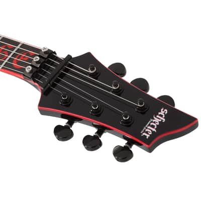 Schecter Sullivan King Banshee 6FRS - Obsidian Blood image 15