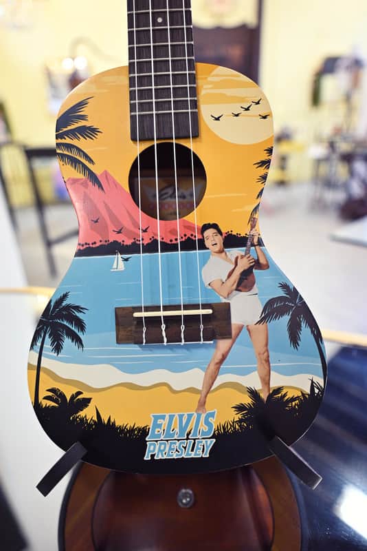 Kala Elvis Presley Signature Concert Ukulele ("Blue Hawaii" / KALA-LTP-C-EBH) image 1