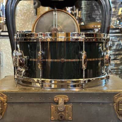 USED Tama 6.5x14 Star Bubinga Snare Drum in Dark Green Cordia Lacquer image 3