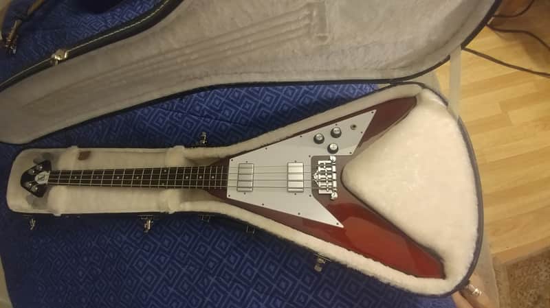 Gibson Flying V Bass Guitar 2011 Cherry image 1