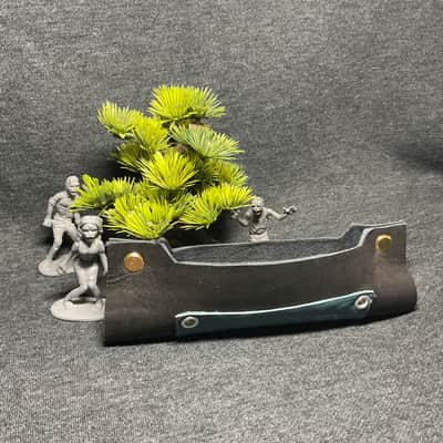 The Harmonicanoe - Harmonica Muffler (Medium thickness) Camo Kisses Green image 7