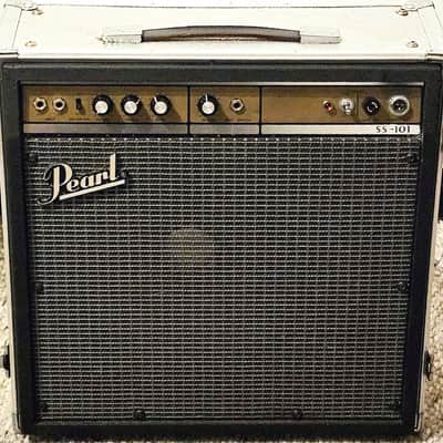 Pearl SS-101 100W Solid State Guitar Combo Amp 1970s w/ Original Aluminum Case image 4