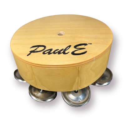 PaulE Drums 'The Art Of Percussion' Bon-E 'Poplar' Jingle Block with bag 2024 - Oil Rubbed image 1