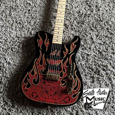 Fender James Burton Telecaster - Red Paisley Flames image 1