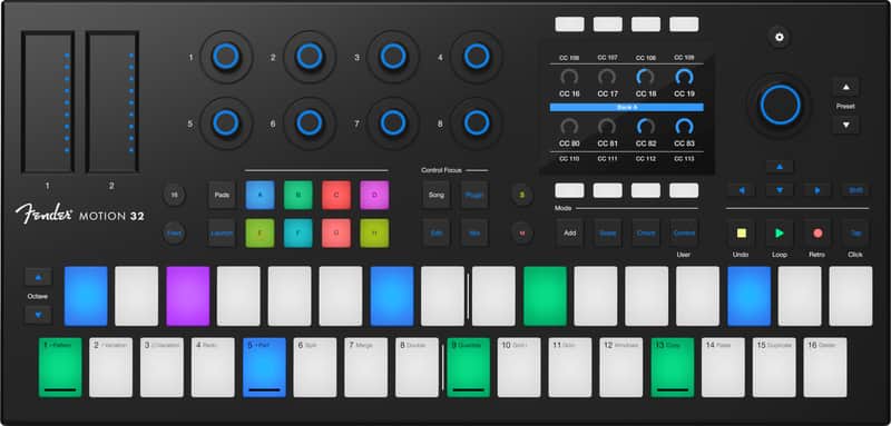 Fender Motion 32 Chromatic Pad & Step Sequencer MIDI Controller image 1