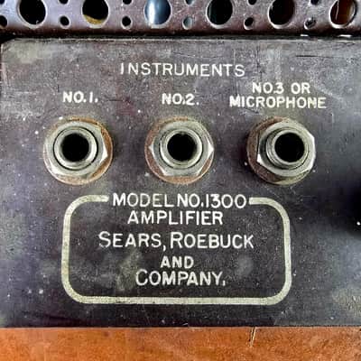 Silvertone Model 1300 1949 - 2-Tone Tan with Treble Clef Luther Perkins / Johnny Cash image 9