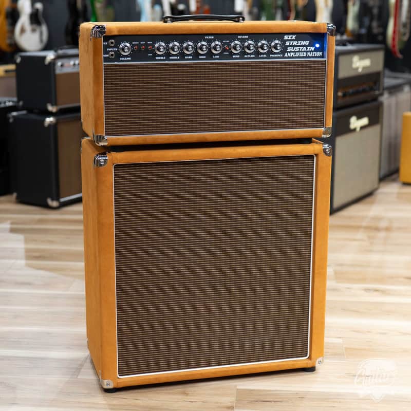 Amplified Nation Six String Sustain 50W Head & 212 Cab – Golden Brown Suede image 1