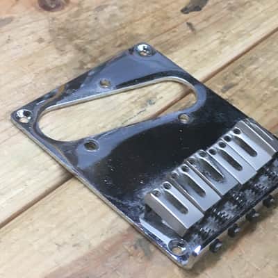 Fender Modern Style 6 Bonus Gotoh? Saddles Guitar Bridge Squier? Tele NOS Relic image 4