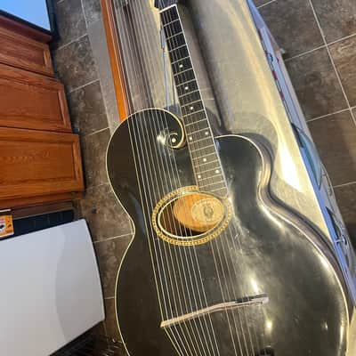 Gibson Style U Harp Guitar 1902 - 1927 - Ebony image 7