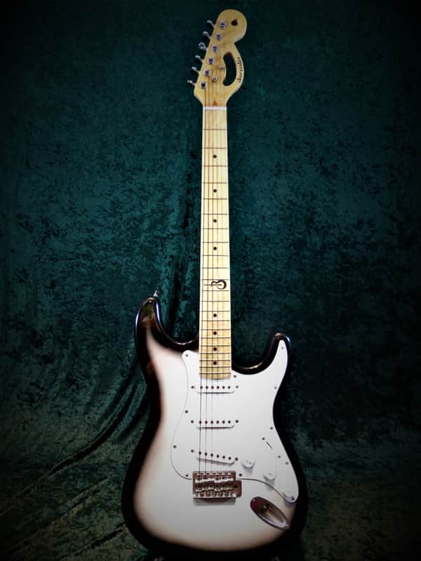 Borealis Strat - Black & White Burst image 1