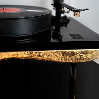 GOLD NOTE Mediterraneo Italian Walnut Turntable - B7 Ceramic Tonearm Included - NEW! image 6