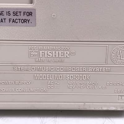 Fisher SC-300K Boombox Ghetto Blaster Rare image 16