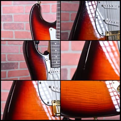Fender 50th Anniversary Limited Edition American Standard Strat Flame Maple Top & Back Antique Burst #2377 1996 w/OHSC image 11