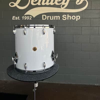 Gretsch USA Custom 16x16" Floor Tom in Solid White Nitron image 1