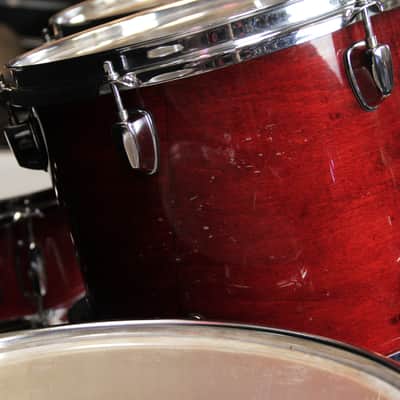 Mapex M Birch Drum Kit 22 10 12 14 16+ 14 Snare Transparent Cherry image 5