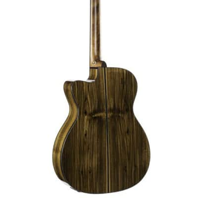 Cort GOLDOC6-BO Gold Series OC6 Bocote Acoustic Electric Guitar. Natural Glossy image 3