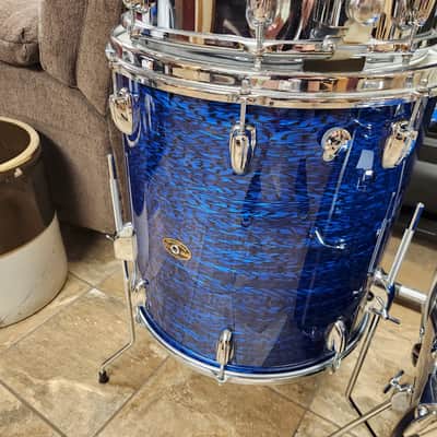 Slingerland Sound King 5 Piece Drum Set, 1968 - Blue Onyx Pearl image 9