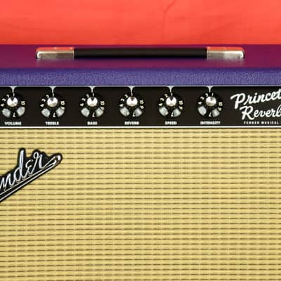Fender '65 Princeton Reverb Plum 12" Greenback FSR Limited Edition image 2