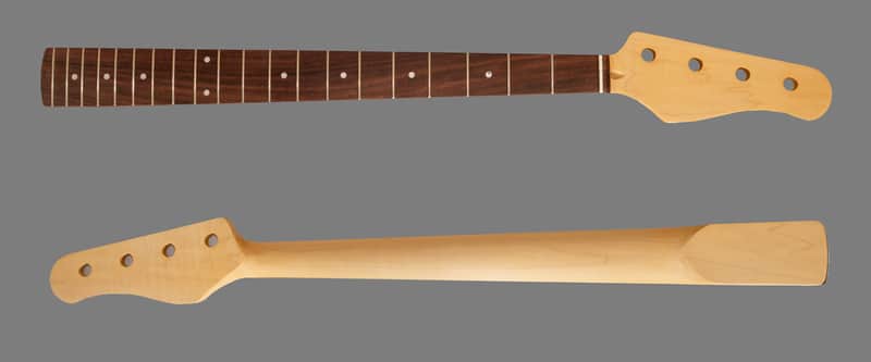 Medium Scale 32" Bass Neck – Fits Fender® Jazz/P-Bass – Maple/Rosewood image 1