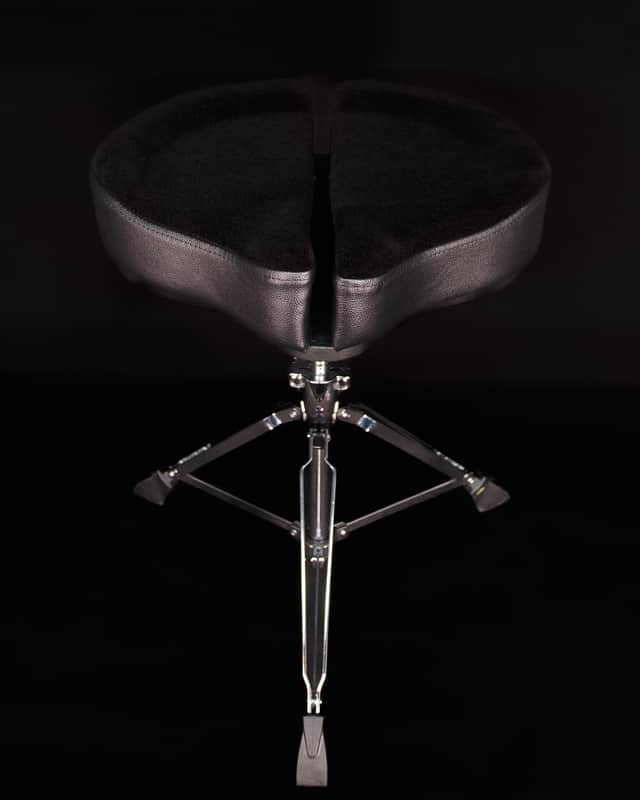 Ahead Spinal-G Drum Saddle, 3 Leg, Black Top / Black Sides image 1