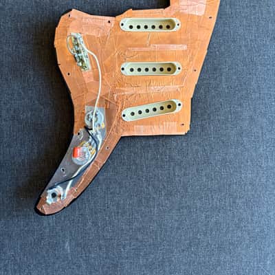 WARMOTH JAZZMASTER BODY • MJT BLACK NITRO RELIC • MASTERY BRIDGE & VIBRATO • NO PICKUPS image 7