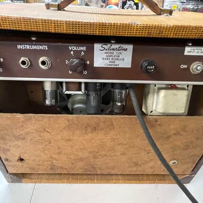 1956 Silvertone 1331 Tube Combo Amp - Tweed image 11