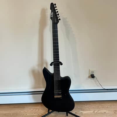 ESP LTD Alex Wade XJ Signature 7-string Baritone Electric Guitar - Black Satin image 2
