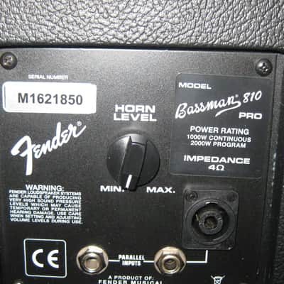 Fender Bassman 810 PRO 2,000W Bass Speaker Cabinet NOS unused *SALE* image 4