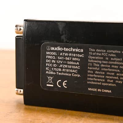 Audio-Technica ATW-R1810aC Camera Receiver w/ATW-T1801 541-567MHz NO PSU CG010X7 image 7