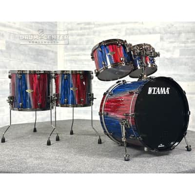 Tama Starclassic Limited Edition Walnut/Birch 5pc Drum Set Crimson Sapphire Cascade