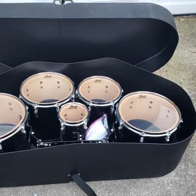 Pearl Championship Marching Tenor Drums - Quint,w/stand, case, and carrier,   Midnight Black image 8