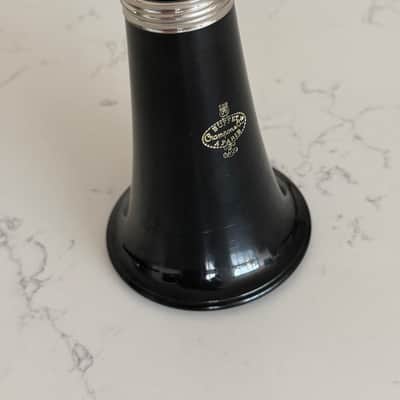 Buffet Crampon  B-12 Bb Clarinet with original hard shell plastic molded case. - Black (resin/composite) body, and Silver/nickel keys image 6