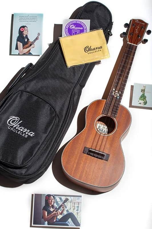 Ohana Model CK-14E-CL Cynthia Lin Series Electric Acoustic Concert Ukulele -BLEM image 1