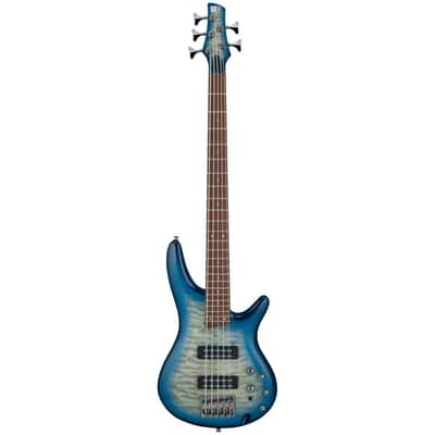 Ibanez SR405EQM-SCB 5-String Bass Quilted Maple Stained Cosmic Blue Starburst Jatoba Fretboard image 2