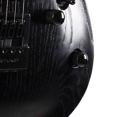 Cort KX700OPBK KX Series Evertune Double Cutaway Electric Guitar. Open Pore Black image 5