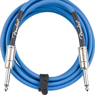 Fender Contour 10' Foot Straight Instrument Cable, Lake Placid Blue #0990571102 image 2