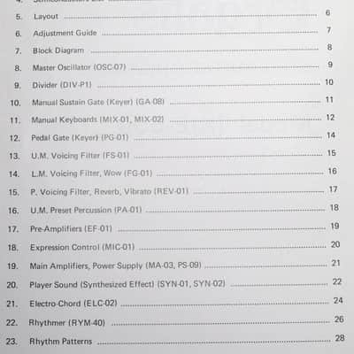 Kawai E-500 Service manual Circuit diagrams Technical repair guide Bild 2