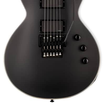 ESP LTD EC-1000 FR Electric Guitar. Black Satin EMG image 1