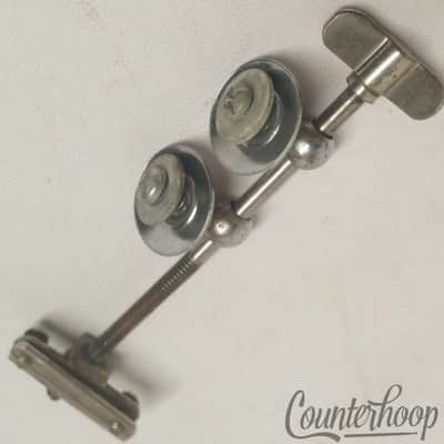 Leedy Snare Drum Strainer 2-Eyelet 4 5/16"Nickel Vintage 20s Marching Parade USA image 2