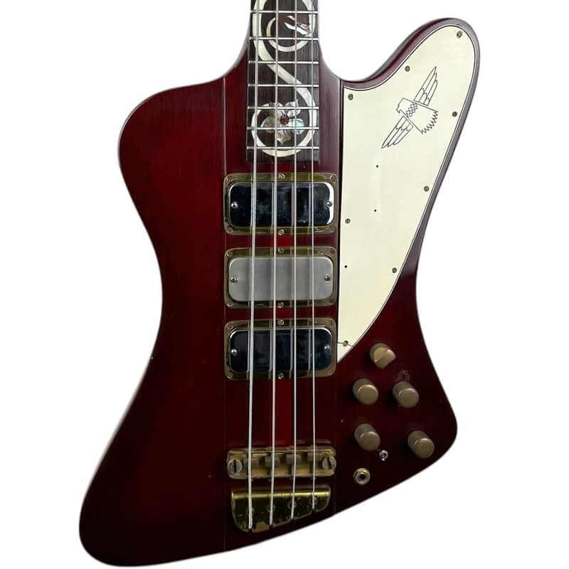 Gibson Thunderbird II Bass 1964 – Alembic Custom 1976 – Tree of Life – Ember Red image 1