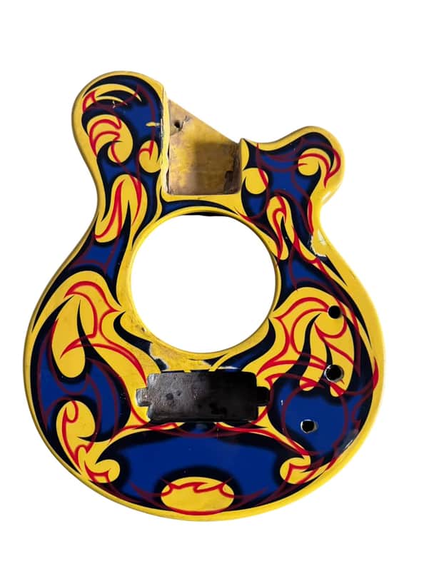 Custom Yellow Finish Mini Guitar Pignose Style Body image 1