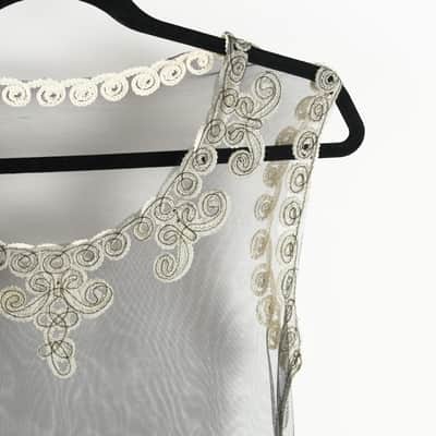 Sheer Mesh Tank Top w/ Embroidered Detailing Owned by Sheila E. image 3